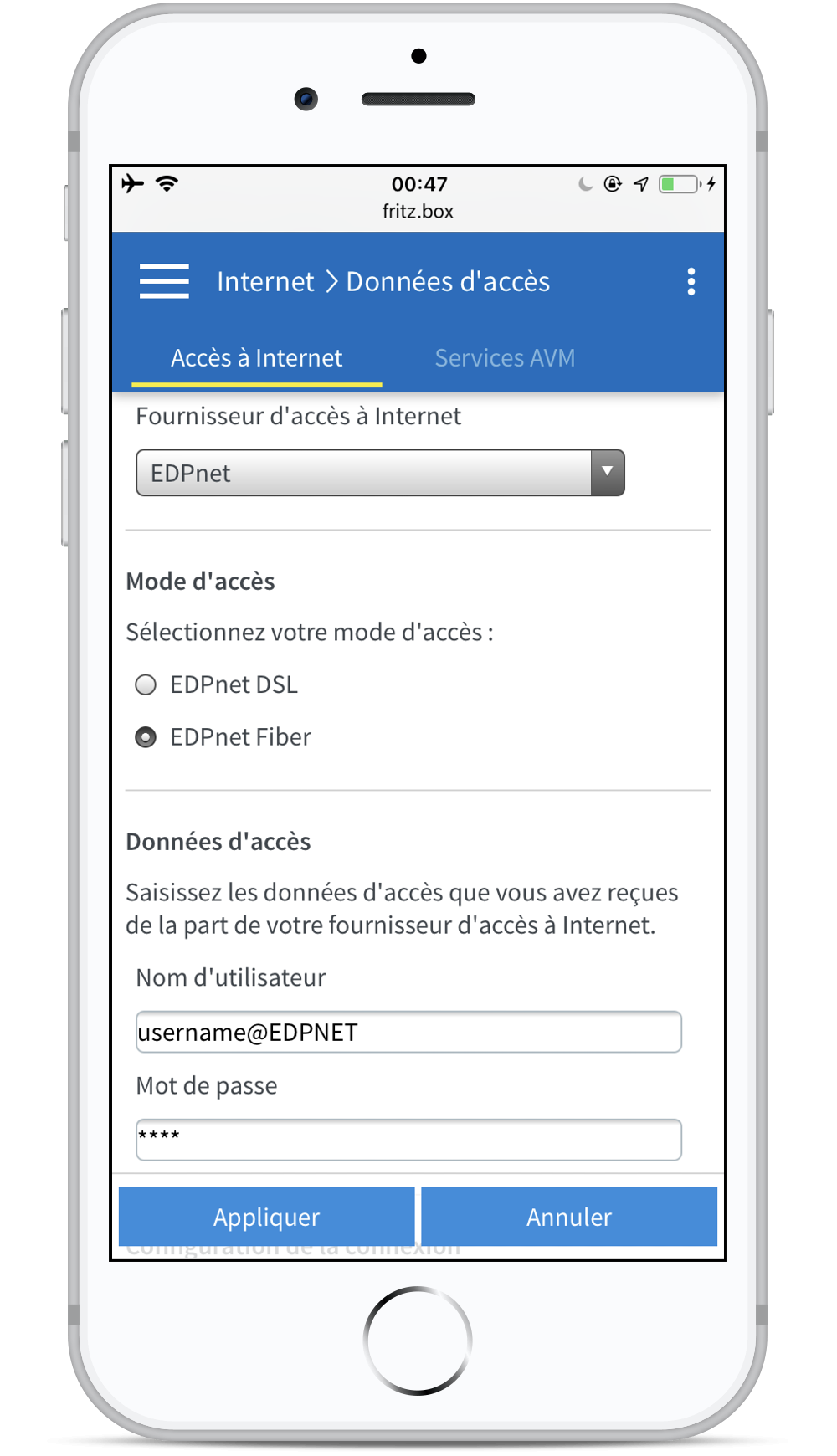 Comment installer et configurer ma FRITZ!Box 7530 pour la connexion fibre